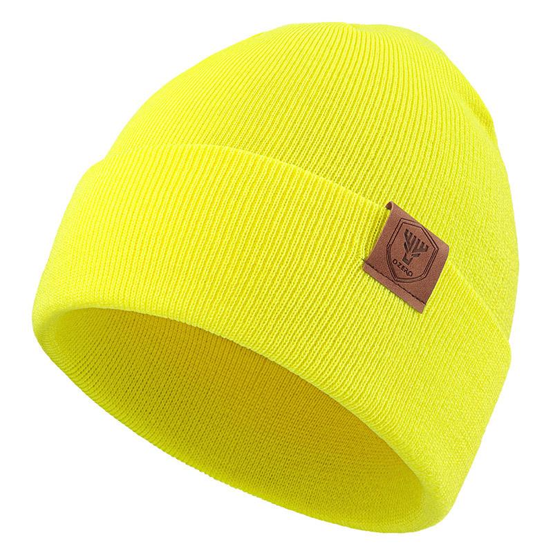 European and American Winter Knitted Hat Couples Curly Woolen Hat Men and Women Outdoor Cycling Skiing Cold Hat