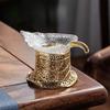 Heat-resistant Glass Leaf Tea Separator Infusor Handmade Tea Strainer Dispenser Brewing Filter Teaset Accessories Craft