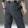 Men's Spring and Autumn Outdoor Hiking Pants Quick-drying Overalls Straight Loose Trousers