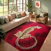 Gepardenmuster Teppich Retro Blattmuster Luxuriöser Europäischer Großer Wohnzimmerteppich Rutschfester Schlafzimmer Fußabtreter Elegante Dekoration