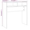 Console Table Grey Sonoma 78 x 30 x 80 cm Particleboard