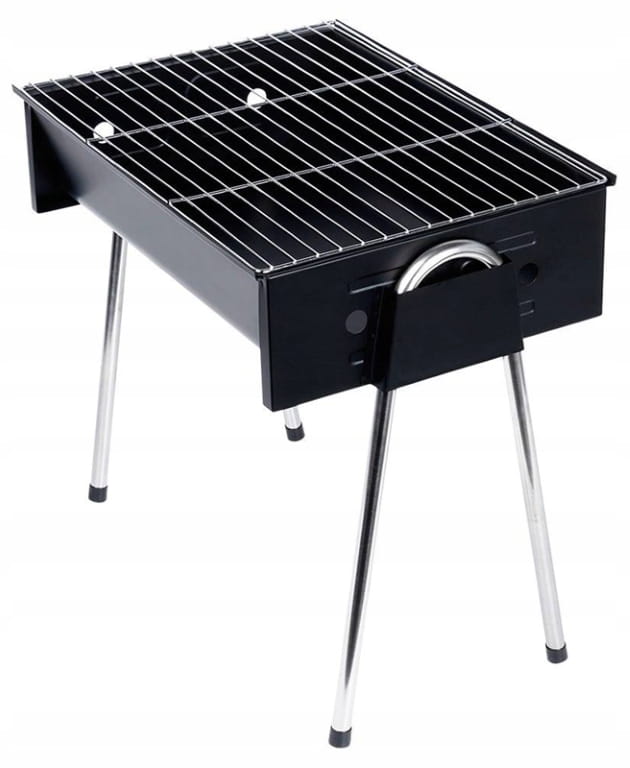 Tourist charcoal grill 48x33x46cm portable stainless steel black