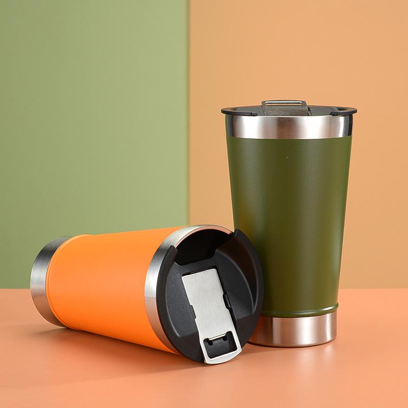 Beer Cup 304 Stainless Steel Vacuum Flask Car Cup Cone Bottle Opener Cup