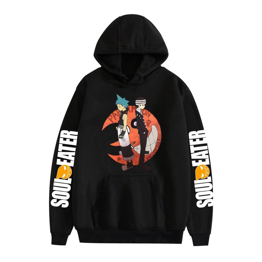 Soul Eater Anime Graphic Printing Autumn Winter Fleece Hoodie