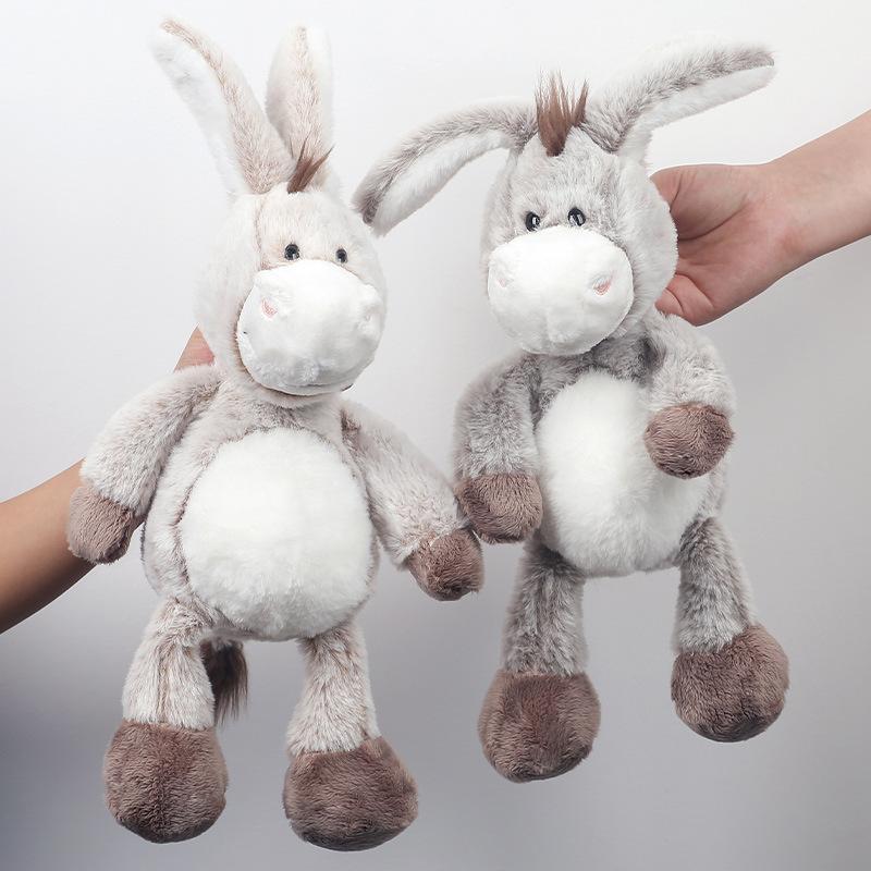 32cm Weiche Plüsch Esel Spielzeuge–Kuschelige Esel für Jungen, Mädchen & Babys–Flauschiges Stofftier zum Kuscheln Spielen Plüschtiere Deko