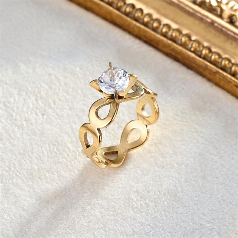 Modne europejskie i amerykańskie pierścionki retro: Wysokiej klasy, pasująca do wszystkiego stal nierdzewna i tytanowa dla influencerów