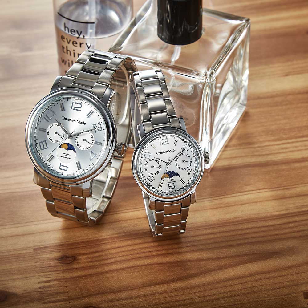Keuliseuchyanmodeu Women'S Moonphase Metal Watch Cm420Ws_L