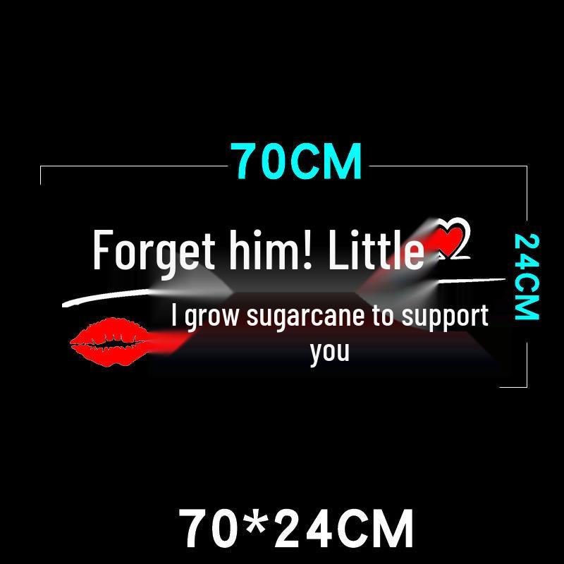 Creative Personality Reflective Car Door & Rear Window Sticker: 'A Wise Man Speaks Little'