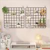 Black Wire Mesh Panel Detachable Rust-resistant Photo Wall Grid Shelf Metal Pet Playpen Panel