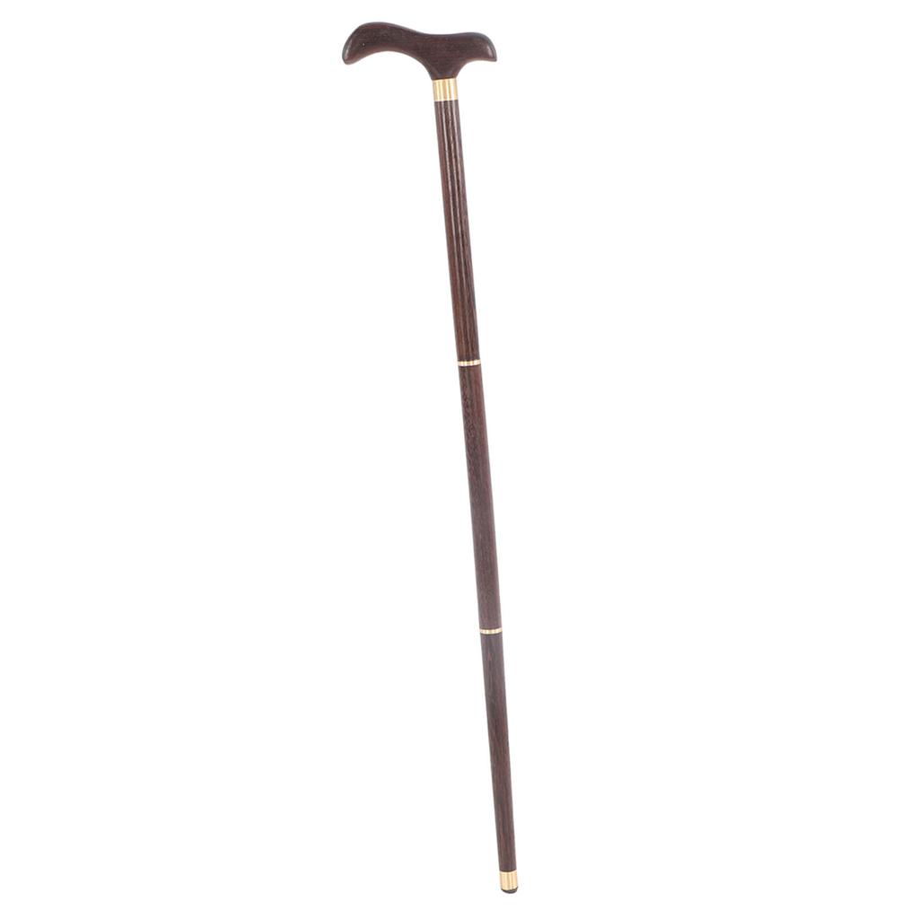 Detachable Wenge Walking Stick Elderly Elegant Ergonomic Walking Cane for Rehabilitation Stroll