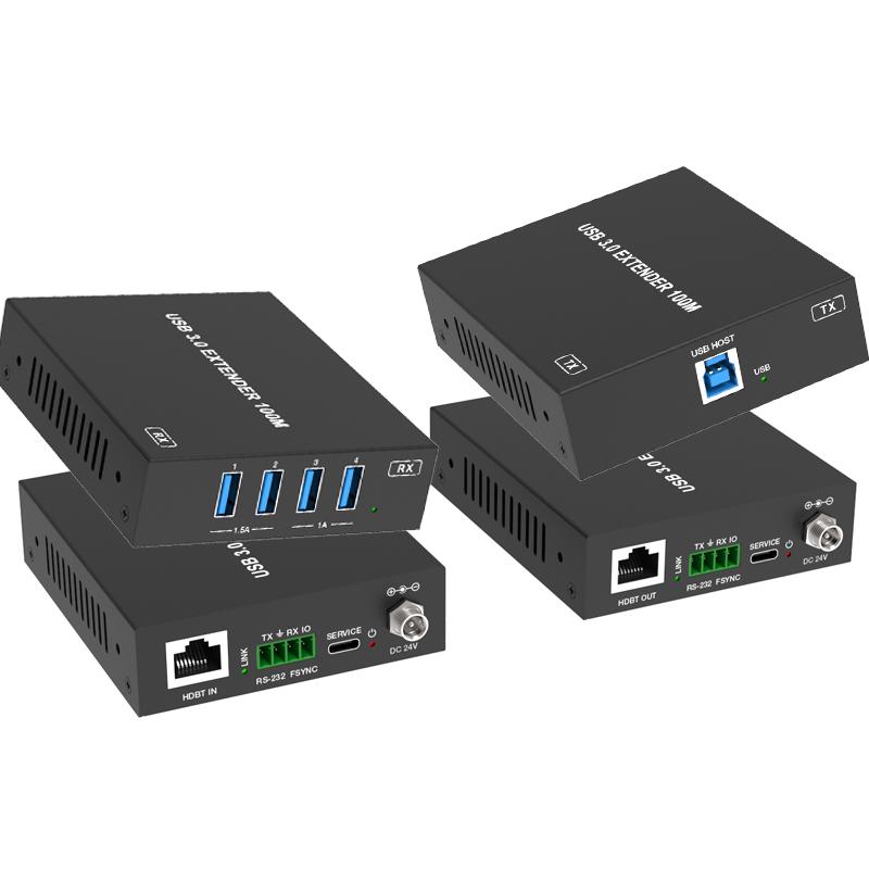 USB Splitter Adapter USB3.0 Extender Transmitter Receiver Adapter Over IP Network Extender 100M by RJ45 CAT6a USB HUB LAN Extensor 5G Network Switch