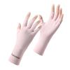 Sherun Duo Damen Sommer Eis Seide UV-Schutz Halbfinger Sonnenschutzhandschuhe
