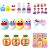 Sound Effects Bottle Squeezed Toy Sausage Mouth Carrot Fidget Toy  for Kids Adults