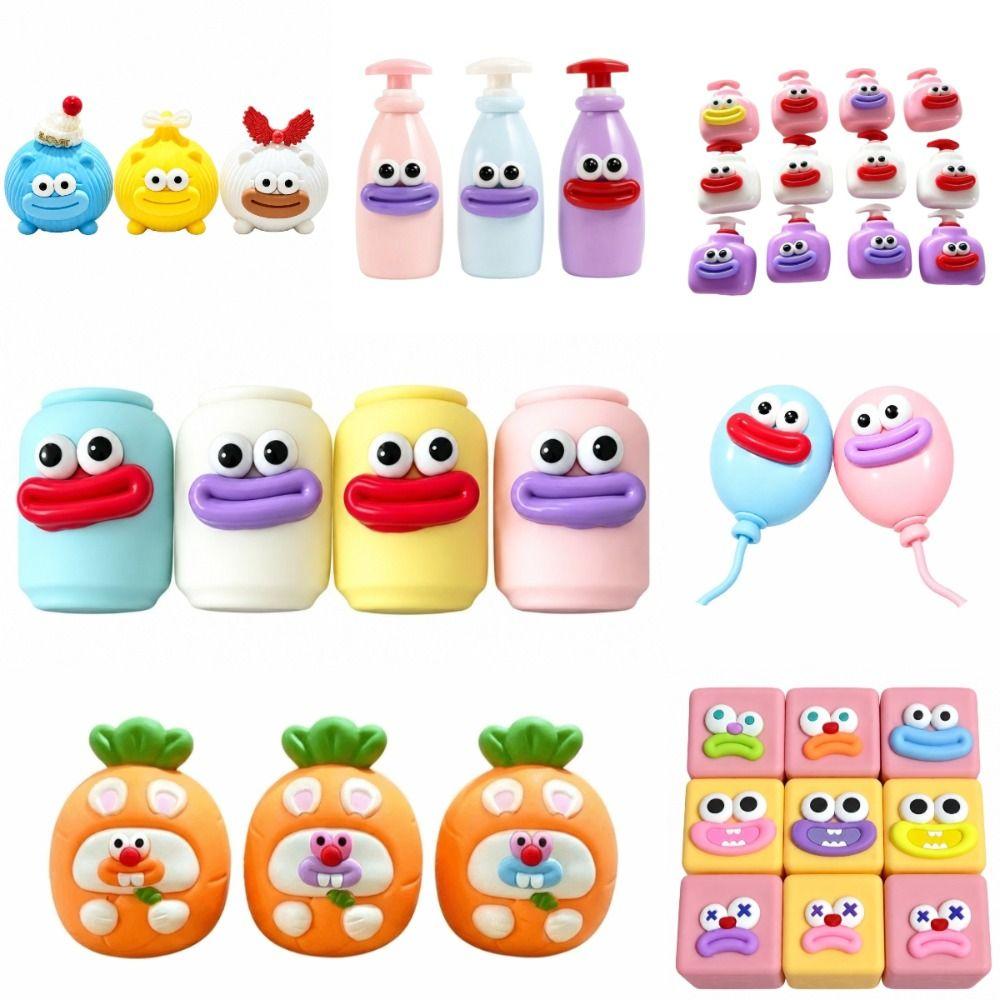 Sound Effects Bottle Squeezed Toy Sausage Mouth Carrot Fidget Toy for Kids Adults