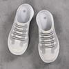 Women's Sandals Backless Walking Sneakers Summer Slip-on Mule Shoes Closed Toe Slippers Plus Size