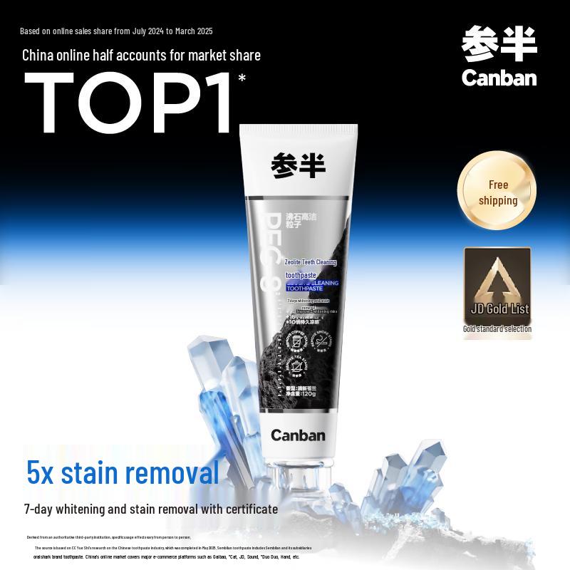 

Canban Zeolite Teeth Cleaning Toothpaste