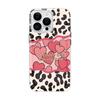 INS Leopard Print Love Phone Case For iPhone 13 15 11 14 12 16 Pro Max 7 Plus 16e XR XS Max SE 2022 Soft TPU Transparent Cover