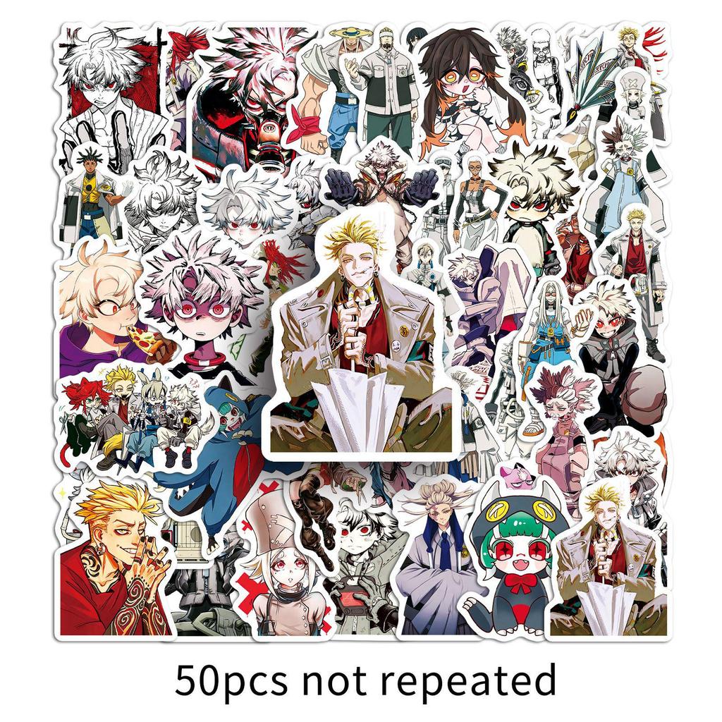 50 Abyss War Ghost GachiaKuta Anime Waterproof Decorative Stickers