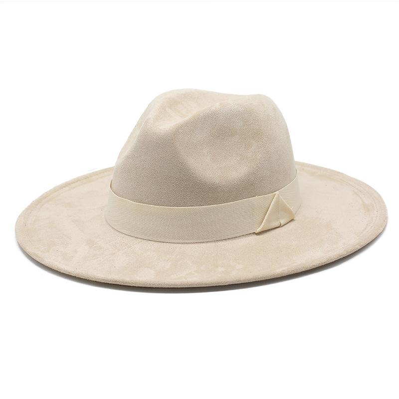 2021 Tibetan Top Hat Western Cowboy Hat Sun Hat Men'S And Women'S Suede Hat Knight Hat Versatile Sunscreen Hat