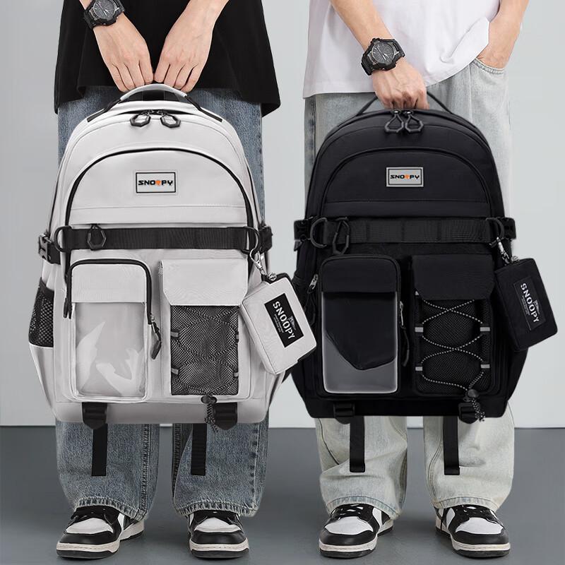 SNOOPY Backpack for Boys And Girls, New Large Capacity Schoolbag for Middle And High School Students,