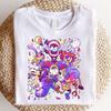 Camiseta El Increíble Circo Digital, Regalo para Fan de TADC, Camisetas de Personajes de Circo, Temática de Circo, Regalo de Cumpleaños Anime para Niños/Adultos