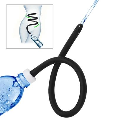Flexible Enema Bidet Tube 50/100/200CM Silicone Comfortable Nozzle Enema Attachment for Men Adn Female Hose Bathroom Accessories