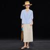 Women's French Style Cotton Embroidered Blouse