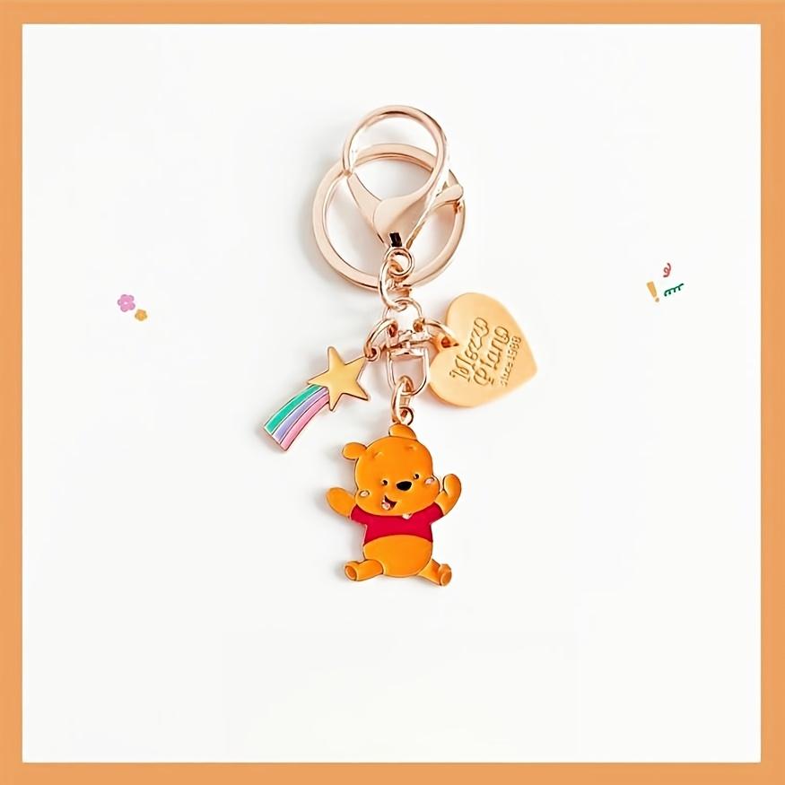 Disney Winnie The Pooh and Tigger Cartoon Mini Portable Design Buckles Car Keychains and Bag Charms
