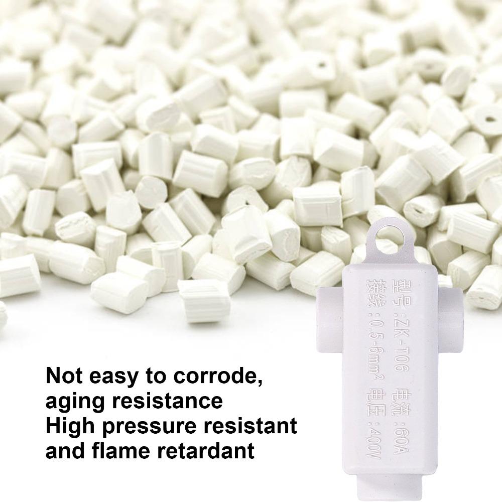 10Pcs ZK T06 Wire Connector 400V 60A Inline Junction Connector Box Terminal Block Set  Electrical