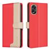For Oppo A18 4G/A38 4G Leather Case Stand RFID Blocking Card Slots
