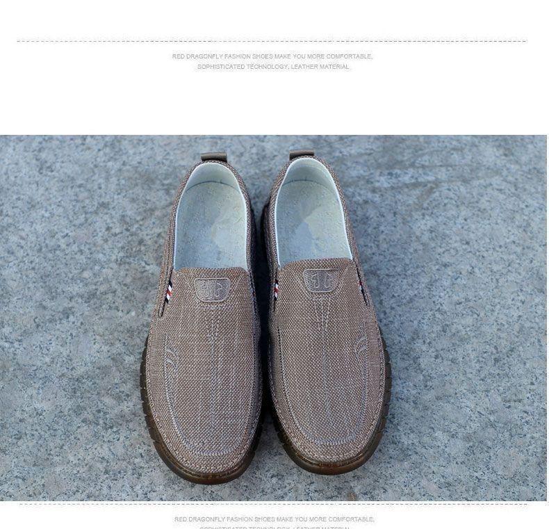Douyin Men's Casual Linen Canvas Shoes - Soft Sole, Breathable Old Beijing Cloth Style