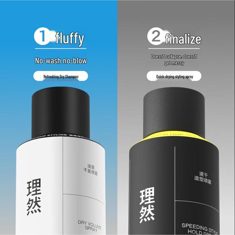 Li Ran Men's Dry Shampoo & Styling Spray Set