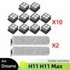 Roller Main Soft Brush Hepa Filter For Dreame H11 MAX Electric Floor Household Wireless Vacuum Cleaner Accessories