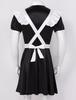 Men Sissy French Maid Outfits Cosplay Costumes Puff Sleeve Button Down Fancy Dress With Apron And Headband