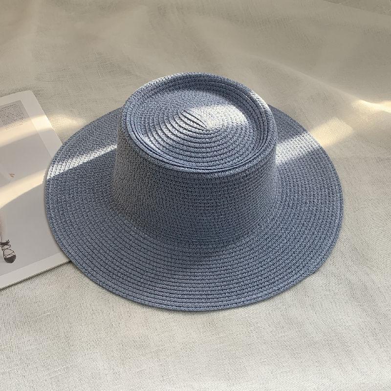 Spring and Summer New Light Board Straw Hat Men's Outdoor Leisure Versatile Sun Hat Children Travel Vacation Beach Hat