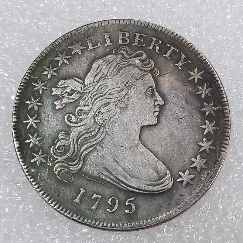 Antique US Half-Dime Coins (1795-1798) - Set of 4 Brass Commemoratives