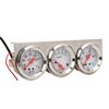 52mm Car Triple Gauge Kit White Dial 12V Oil Pressure Water Temp Voltmeter Car Meter with Sensor