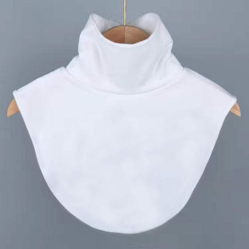 Unisex's Solid Color High Neck Detachable Collar Decorative Collar Warm Cervical Protection for Autumn and Winter