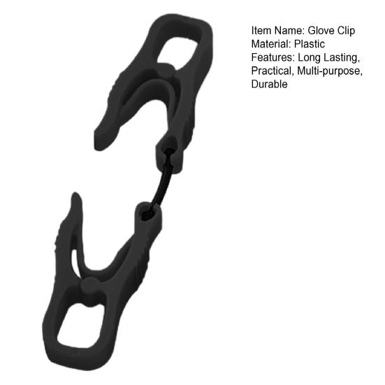 Glove Clip Wear-Resistant Compact Design Multi-purpose Thickened Enlarged A-type Clip Anti-drop Work Glove Holder
