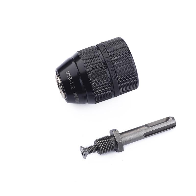 All-Metal SDS Three-Jaw Chuck for Hammer to Drill Conversion