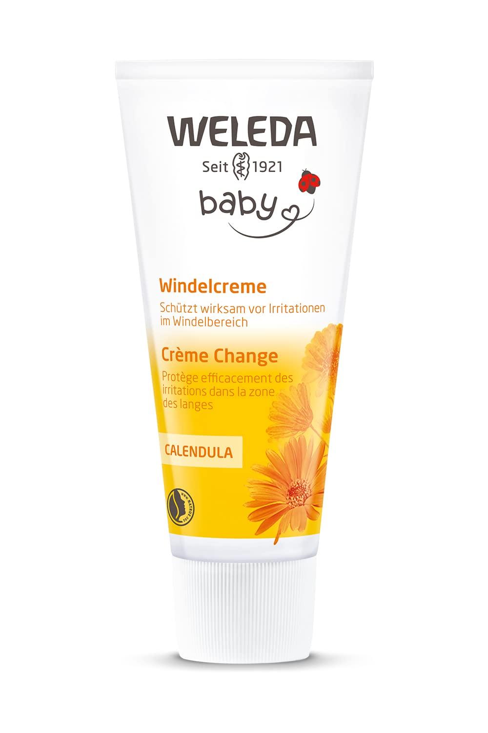 

WELEDA Calendula Baby Balm 75mL Bottom care Cream for around the diaper Back and neck Gentle herbal scent Natural ingredients Calendula Baby (Gentle