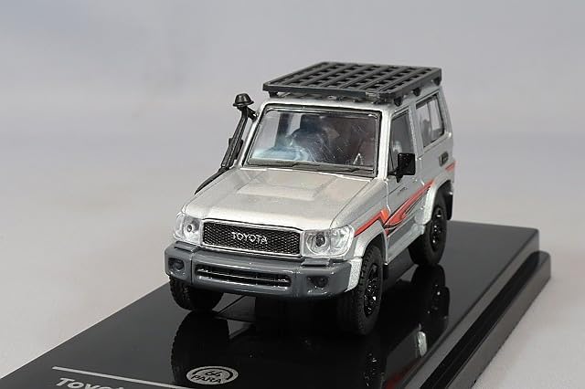 

JADI B Toyota Land Cruiser 71 14 Серебристый RHD с багажником на крыше PA65566 1/64