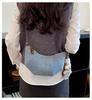 Retro Cow Horn Denim Underarm Bag: 2026 Trendy Niche Design, Women's Single Shoulder Crossbody Bag