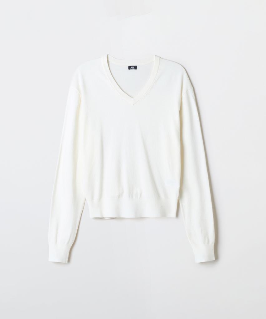 Seupao [Soft Yarn] Women'S V-Neck Knit_Spkwg23W02