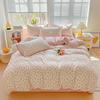 Washed Cotton Single-sided Printing Duvet Cover Single Person Student Dormitory BedSheets Four Season Universal Machine Washable Household Bedding Set