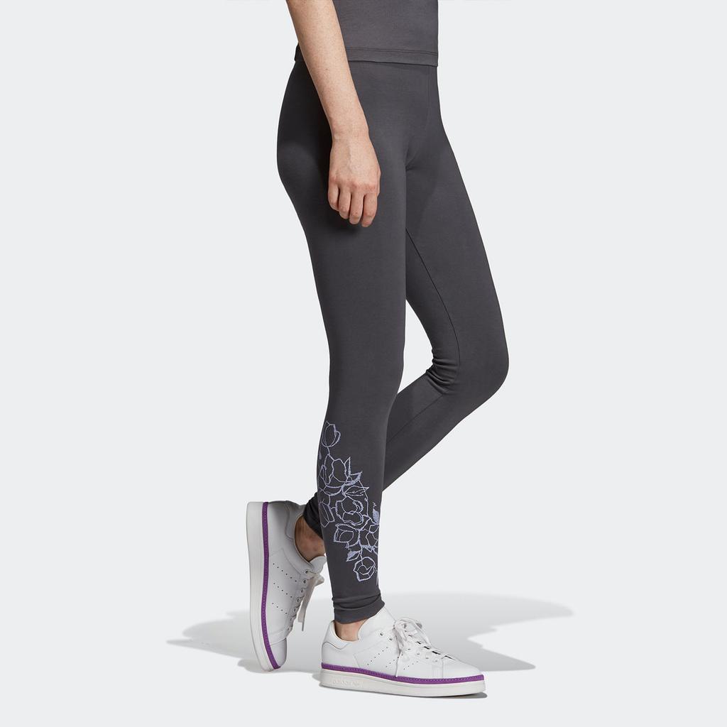 Adidas Originals Sports Lifestyle Series Elastic Moisture-Wicking Mid-Rise Knitted Sports Pants Women Pants Gray DU9986
