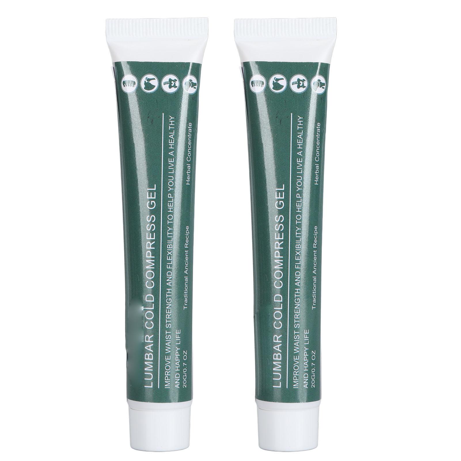 

2pcs Waist Cooling Gel Herbal Extracts Reduce Discomfort Cooling Paste for Muscle Joints