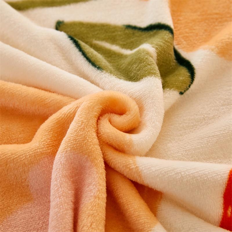 Reinforced Thickness Flannel Two-sided Multifunction Warm Lid Blanket