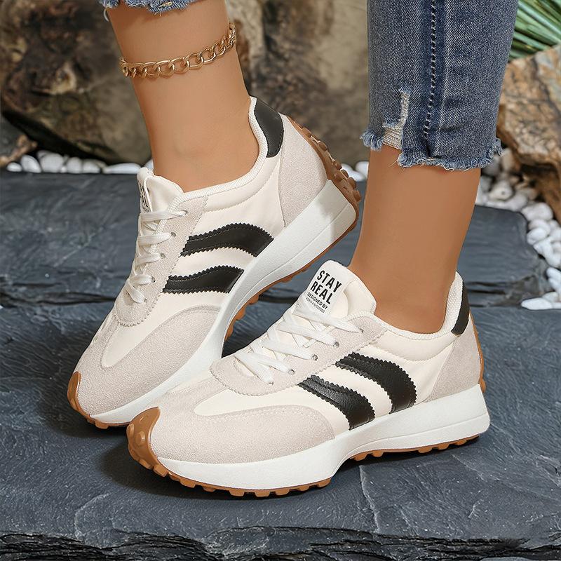 Baskets décontractées pour femme style Dad Confortables Plateforme Épaisse Chaussures de Course Antidérapantes à Lacets Respirantes Chaussures de Marche pour Femme Entraînement Baskets de Tennis