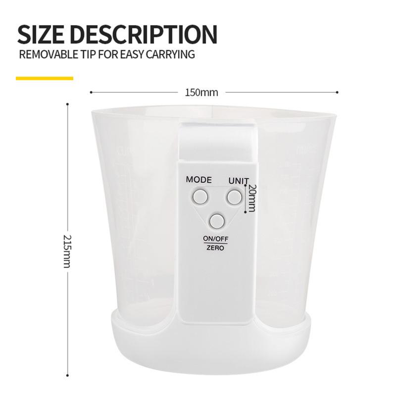 Multifunctional Measuring Cup Scale, Electronic Scale, Kitchen Tool, High-precision Weighing Of Liquids And Solid Foods
